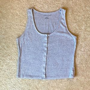 American Eagle Button-up Tank Top